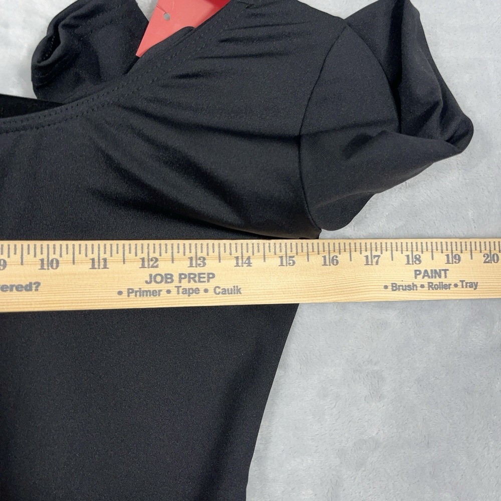 NWT Capezio Long Sleeve Unitard XL Black Full Length Dance TB114 - Picture 5 of 11